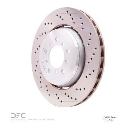 Dynamic Friction Co DFC Hi-Carbon Alloy Rotor - Drilled - 920-31079D